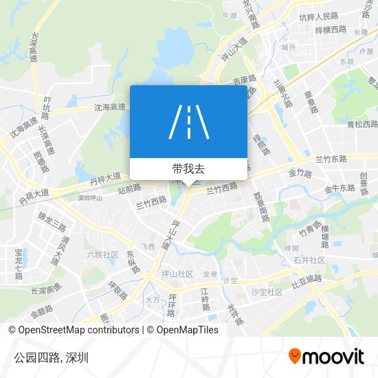 公园四路地图