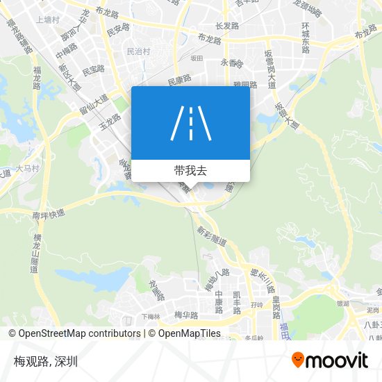 梅观路地图