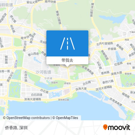 侨香路地图