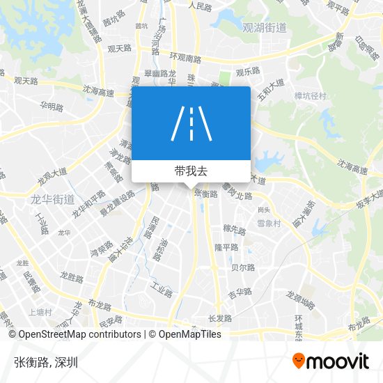 张衡路地图