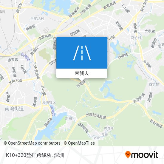 K10+320盐排跨线桥地图