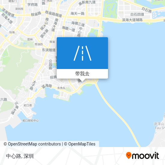 中心路地图