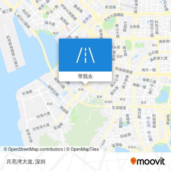 月亮湾大道地图