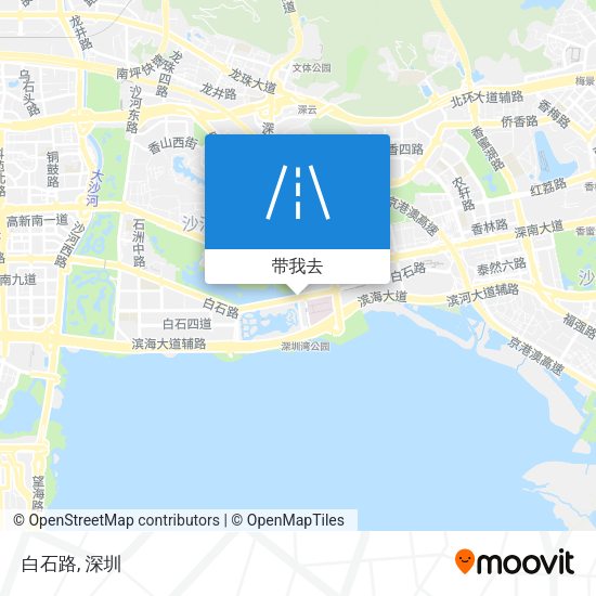 白石路地图