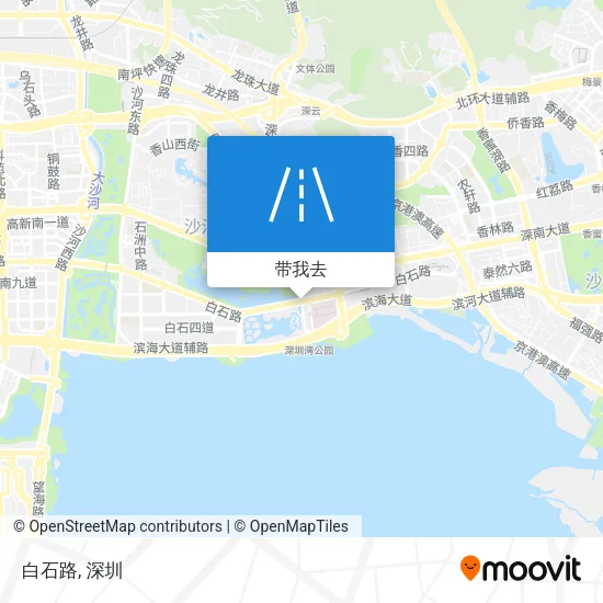 白石路地图