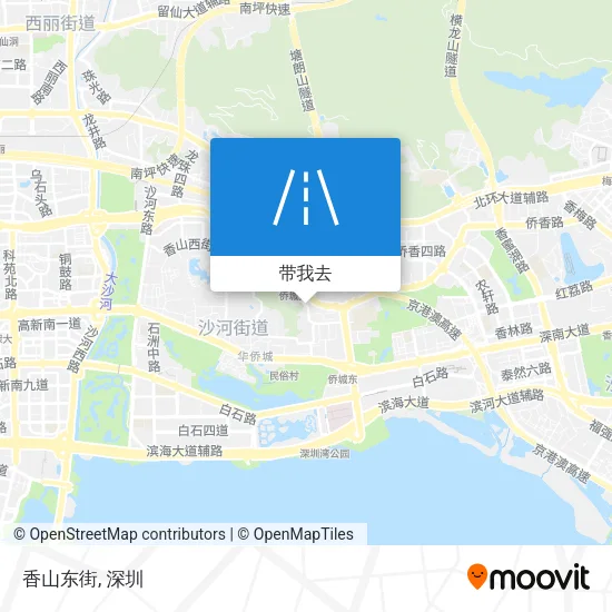 香山东街地图