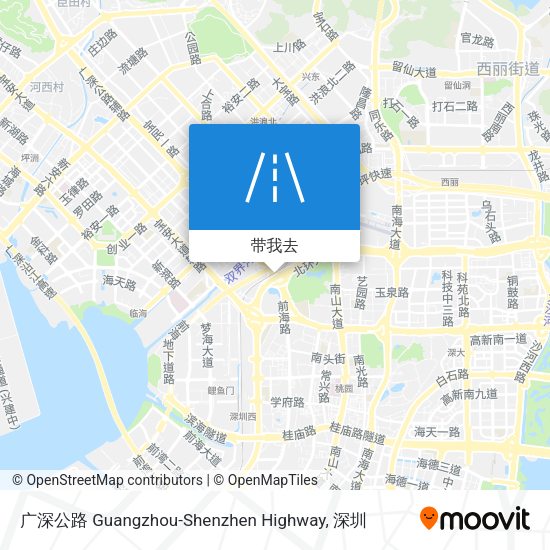 广深公路 Guangzhou-Shenzhen Highway地图