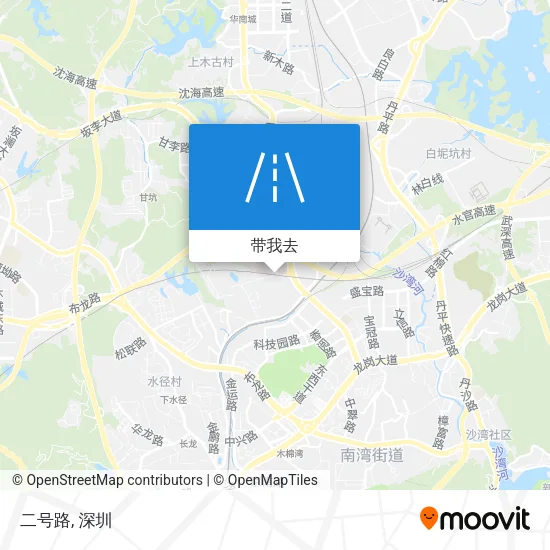 二号路地图