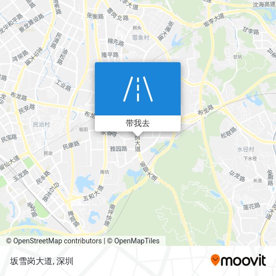 坂雪岗大道地图