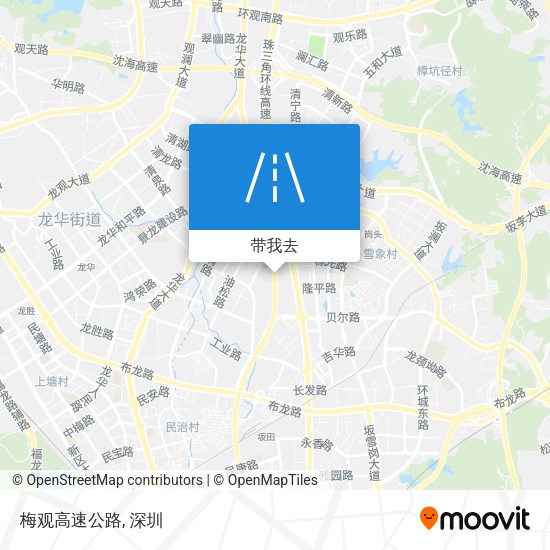 梅观高速公路地图