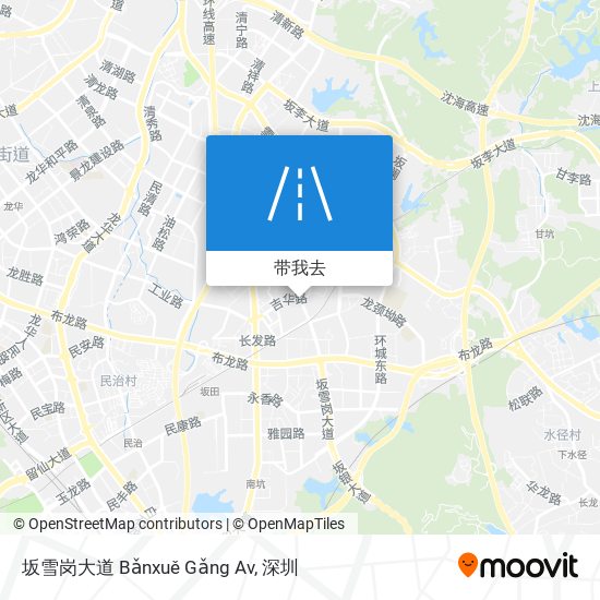 坂雪岗大道 Bǎnxuě Gǎng Av地图