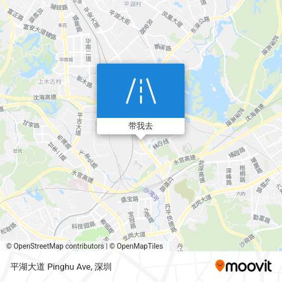 平湖大道 Pinghu Ave地图