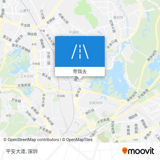 平安大道地图