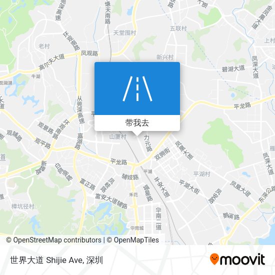 世界大道 Shijie Ave地图