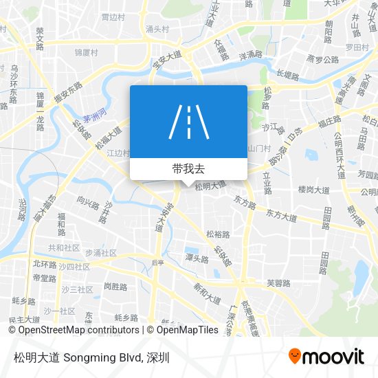 松明大道 Songming Blvd地图