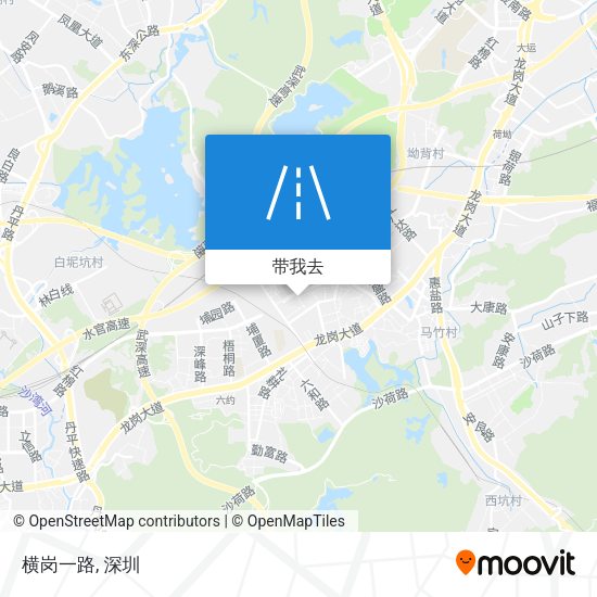 横岗一路地图