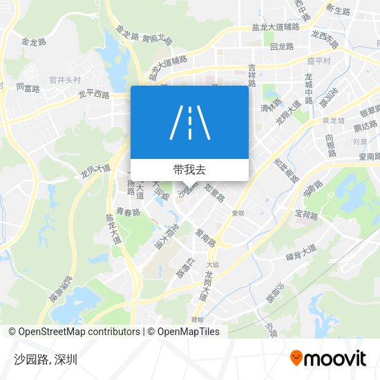 沙园路地图