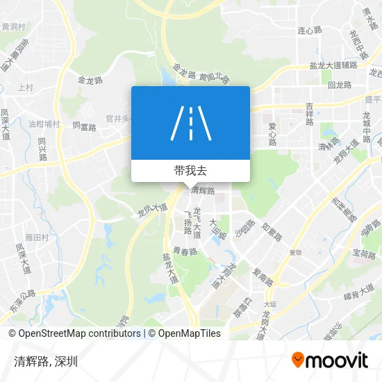 清辉路地图