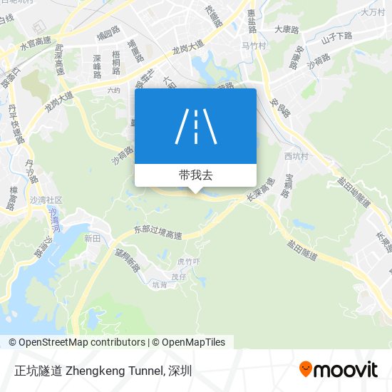 正坑隧道 Zhengkeng Tunnel地图