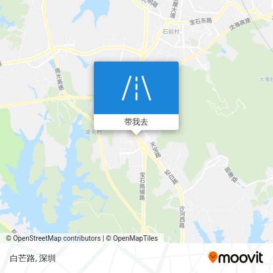 白芒路地图