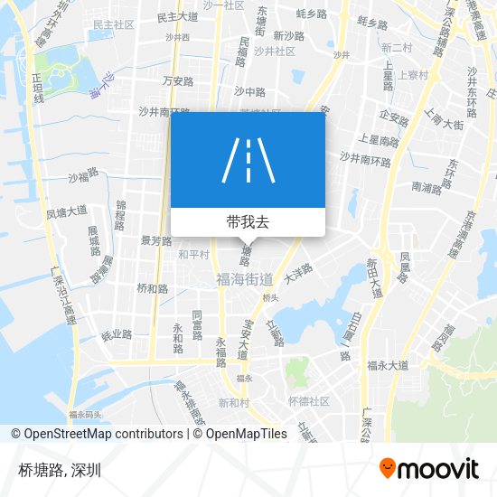 桥塘路地图