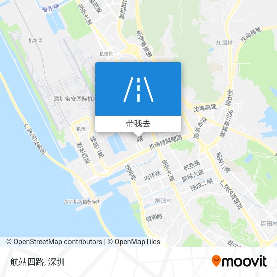 航站四路地图