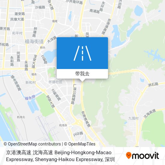 京港澳高速 沈海高速 Beijing-Hongkong-Macao Expressway, Shenyang-Haikou Expressway地图