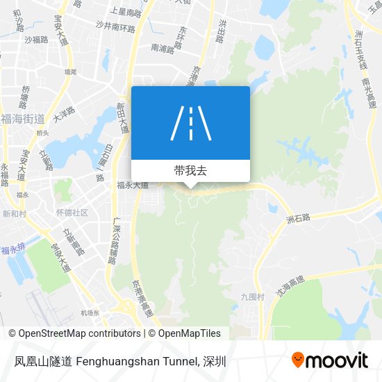 凤凰山隧道 Fenghuangshan Tunnel地图