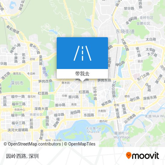园岭西路地图