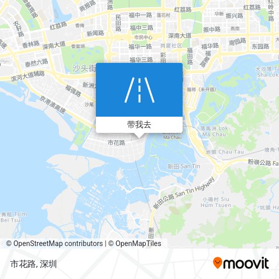 市花路地图