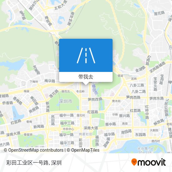 彩田工业区一号路地图