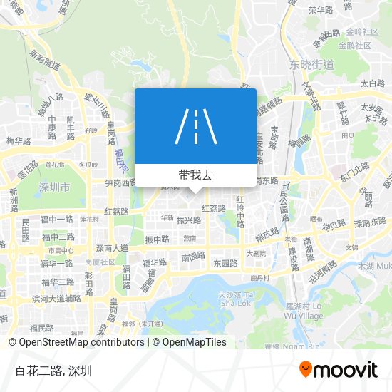 百花二路地图