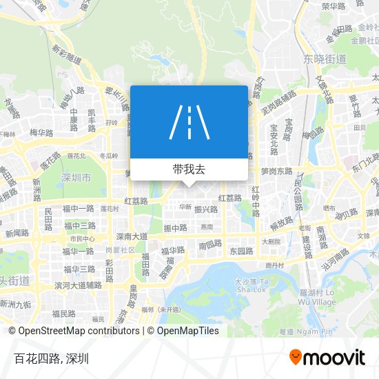 百花四路地图