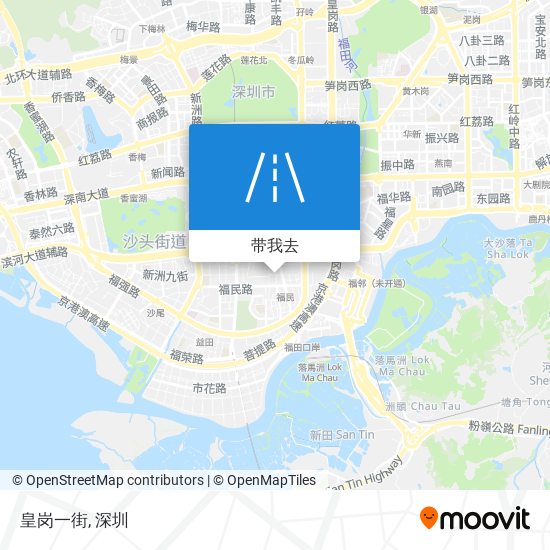 皇岗一街地图