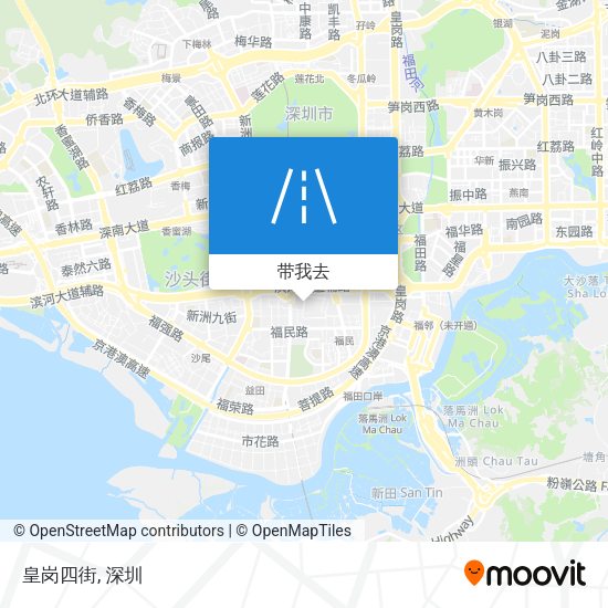 皇岗四街地图