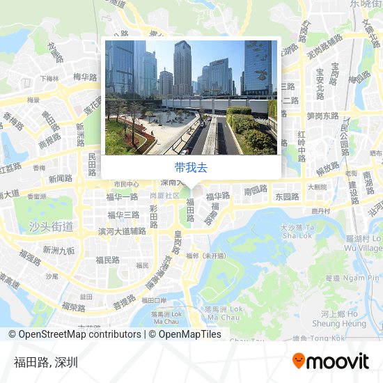 福田路地图