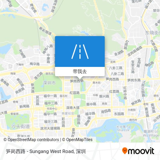 笋岗西路 - Sungang West Road地图