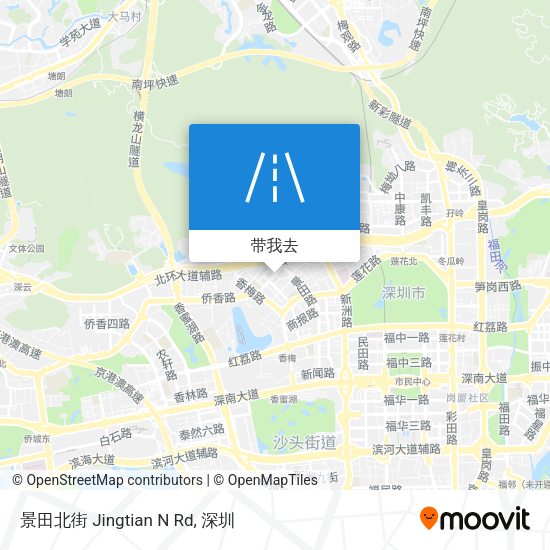 景田北街 Jingtian N Rd地图