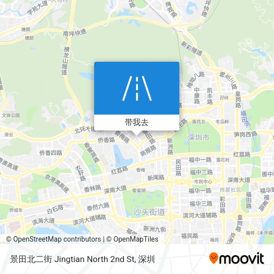 景田北二街 Jingtian North 2nd St地图