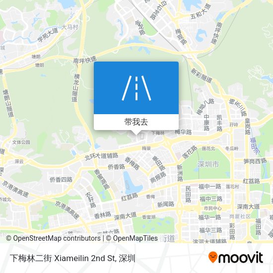 下梅林二街 Xiameilin 2nd St地图