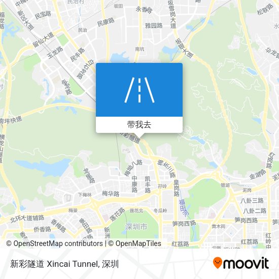 新彩隧道 Xincai Tunnel地图