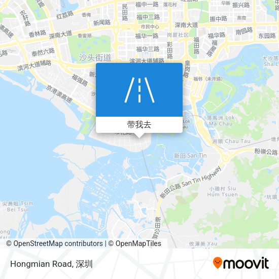 Hongmian Road地图