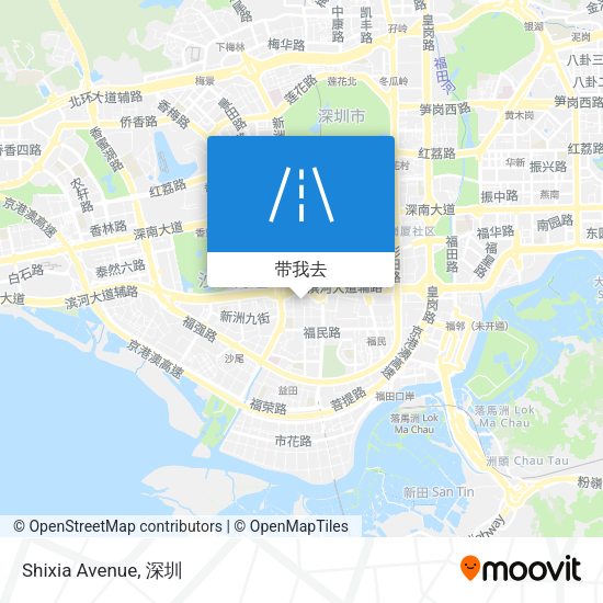 Shixia Avenue地图