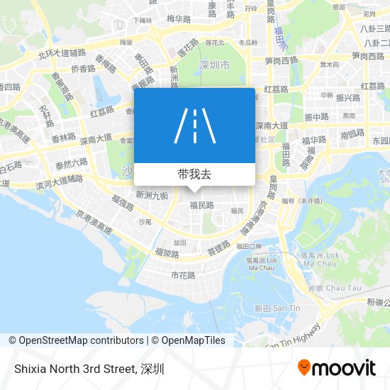 Shixia North 3rd Street地图