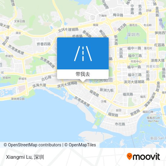 Xiangmi Lu地图