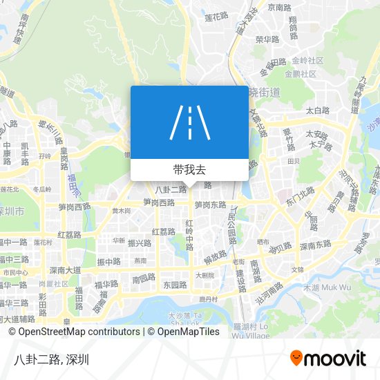 八卦二路地图