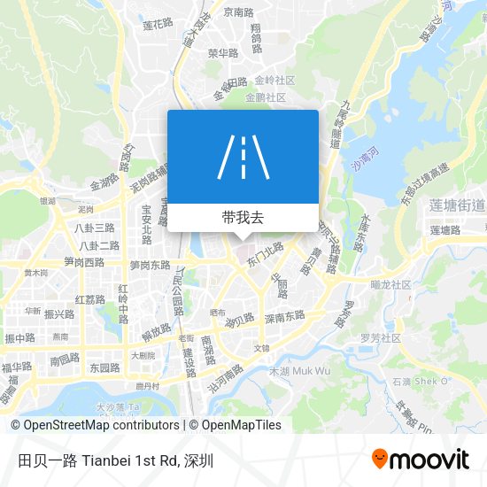 田贝一路 Tianbei 1st Rd地图