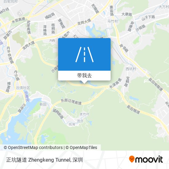 正坑隧道 Zhengkeng Tunnel地图