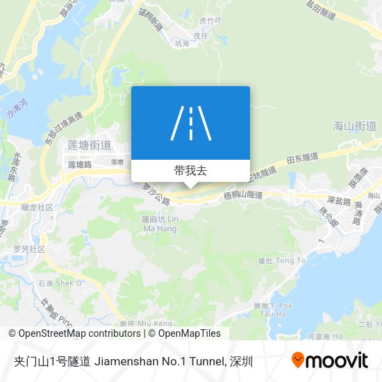 夹门山1号隧道 Jiamenshan No.1 Tunnel地图