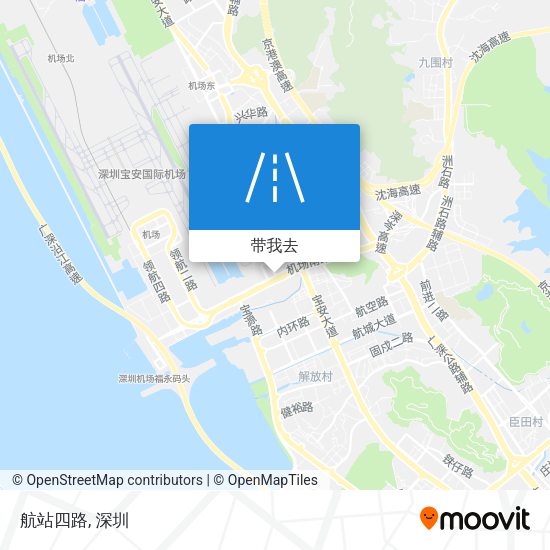 航站四路地图